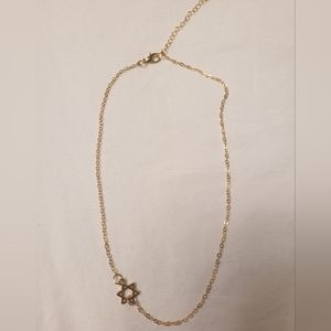 Adjustable gold plated star of David necklace